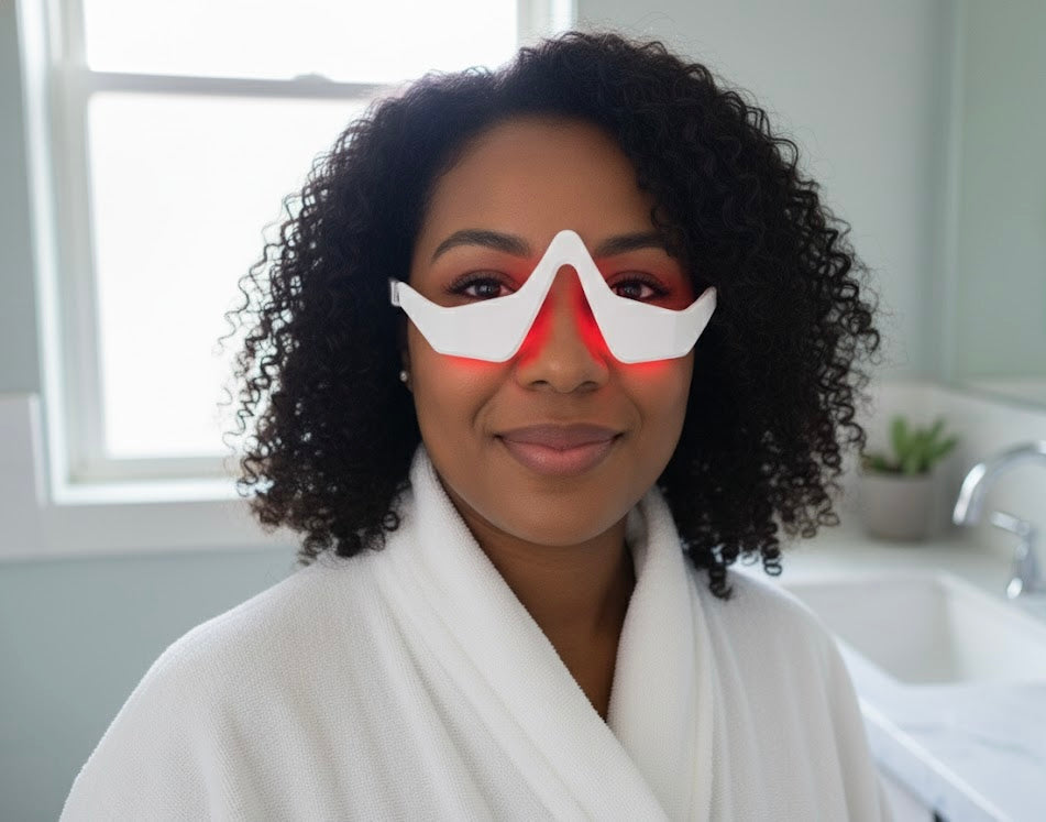 How To Get Rid of Under Eye Bags and Fine Lines With Red Light & EMS At Home