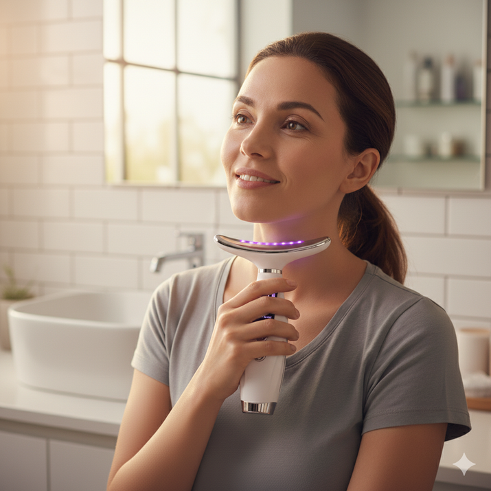 Face & Neck Light Massage Therapy Device